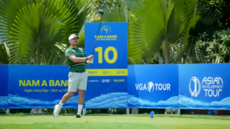 Golfer Pháp Alexis Leray lập kỷ lục sân B&C, dẫn đầu giải ADT Việt Nam