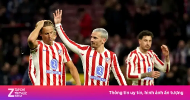Griezmann Tái Hiện 'Cú Giật Gót Của Chúa' Giúp Atletico Thắng Nghẹt Thở