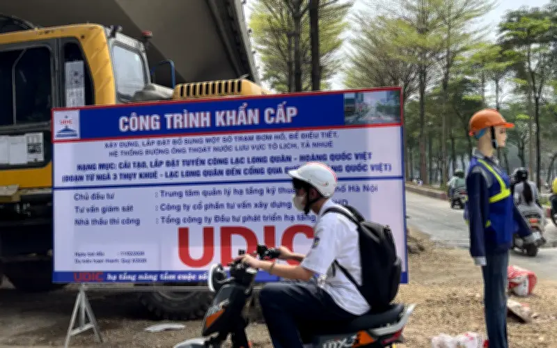 Hà Nội khẩn trương triển khai dự án 590 tỷ đồng chống ngập trước mùa mưa 2026