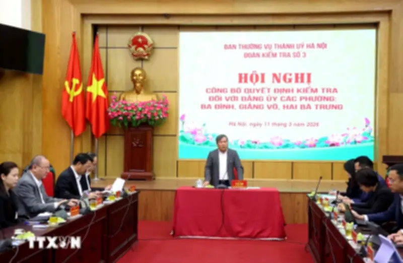 Hà Nội kiểm tra việc triển khai Nghị quyết của Đảng tại cơ sở