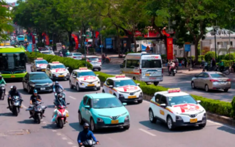 Hà Nội đặt lộ trình đến 2030: Chuyển đổi 100% taxi sang sử dụng điện, năng lượng xanh
