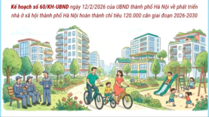 Hà Nội đặt mục tiêu hoàn thành 120.000 căn nhà ở xã hội giai đoạn 2026-2030