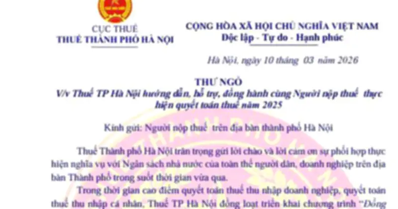 Hà Nội triển khai chương trình hỗ trợ quyết toán thuế năm 2025 với nhiều giải pháp