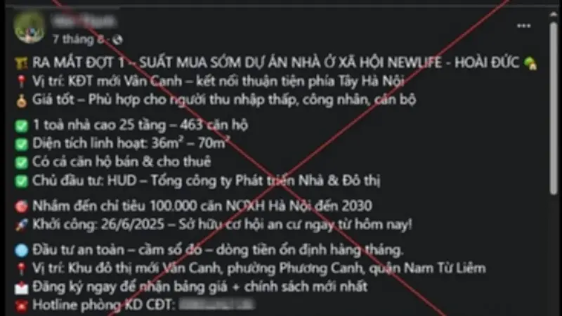 Hà Nội xử phạt 2 trường hợp rao bán 'suất ngoại giao' nhà ở xã hội trên mạng