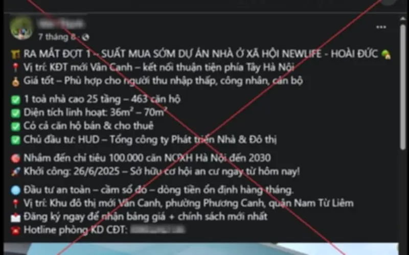 Hà Nội xử phạt 2 trường hợp rao bán suất nhà ở xã hội giả trên mạng xã hội