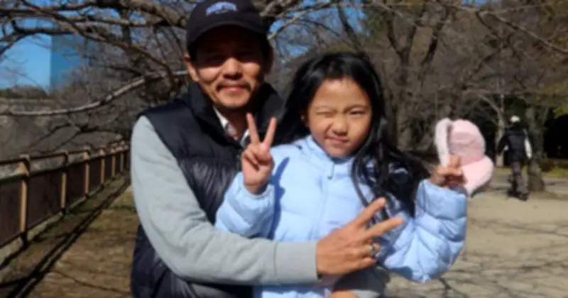 Hồ Quang Mẫn và con gái trải nghiệm trượt tuyết dưới chân núi Phú Sĩ