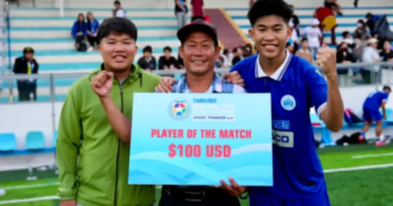 Hồ Thanh Phước tỏa sáng với cú đúp, giúp ĐH Nha Trang thắng trận ra quân giải TNSV quốc tế