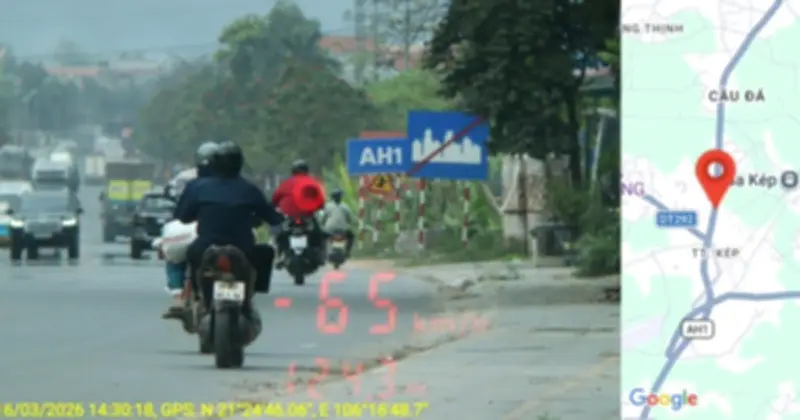 Hệ Thống Camera AI Phát Hiện Hàng Loạt Xe Máy Vi Phạm Giao Thông Tại Nhiều Tỉnh