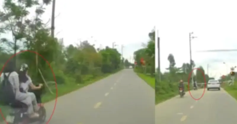 Hà Tĩnh: Hai nữ sinh liều mạng vượt barie tàu hỏa, công an khẩn trương xác minh