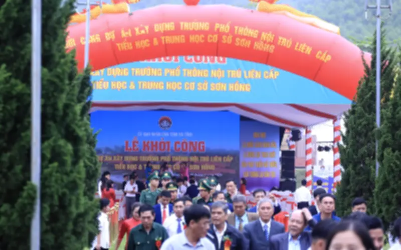 Hà Tĩnh khởi công loạt trường nội trú vùng biên, đầu tư hàng trăm tỷ đồng