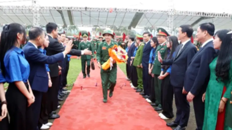 Hà Tĩnh tổ chức lễ giao nhận quân năm 2026 tại ba địa điểm với chất lượng tân binh cao