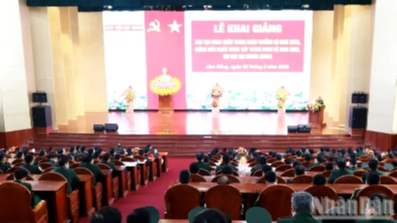 Học viện Lục quân khai giảng năm học mới với định hướng đột phá chất lượng đào tạo