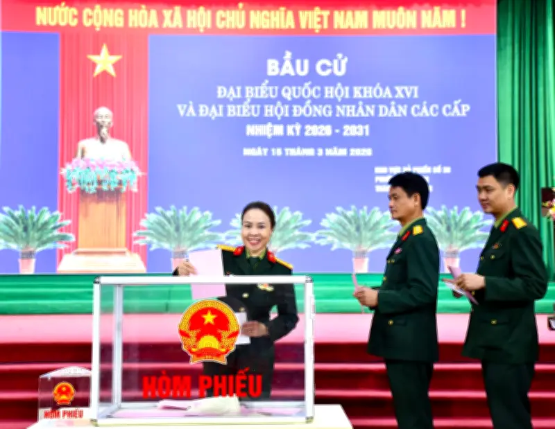 Học viện Quân y tích cực tham gia bầu cử Quốc hội khóa XVI và HĐND các cấp