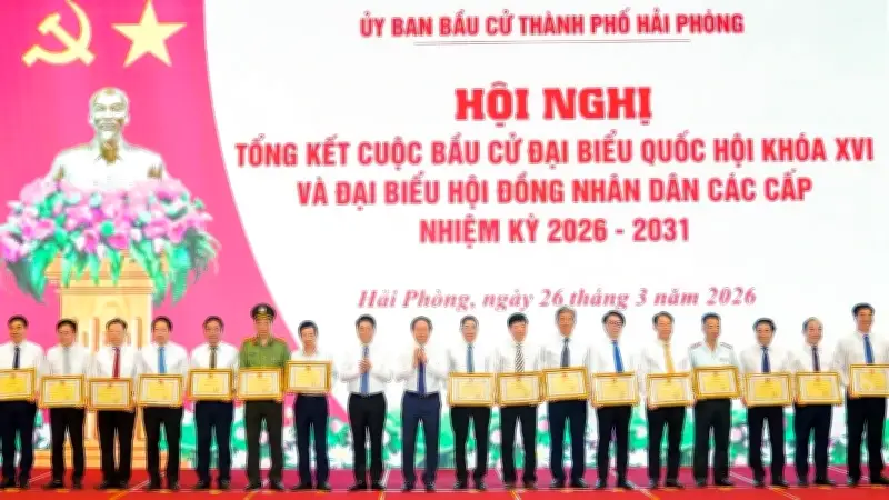 Hải Phòng ghi dấu ấn với tỷ lệ cử tri đi bầu đạt 99,85% trong cuộc bầu cử
