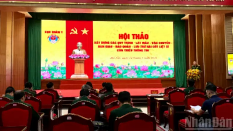 Hội thảo thống nhất quy trình xác định danh tính hài cốt liệt sĩ thiếu thông tin