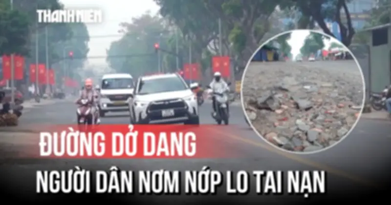 Hơn 100m Đường Đang Đổ Bê Tông Bị Sụt Lún, Giao Thông Khu Dân Cư Vĩnh Lộc Tê Liệt