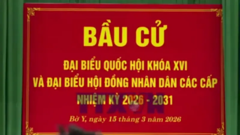 Hơn 22.000 cử tri xã biên giới Bờ Y, Quảng Ngãi hào hứng tham gia bầu cử