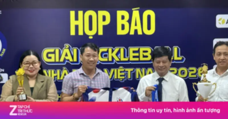 Hơn 300 nhà báo tranh tài tại Giải Pickleball toàn quốc 2026 ở TP.HCM