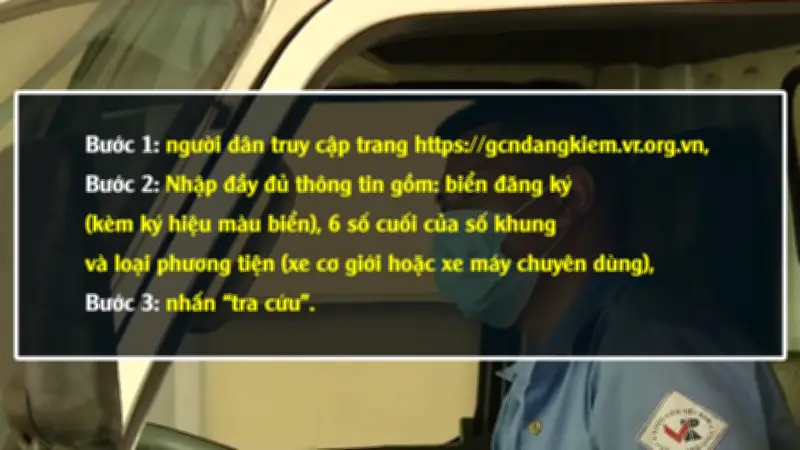 Hướng dẫn chi tiết cách tra cứu giấy chứng nhận đăng kiểm điện tử từ 13/12
