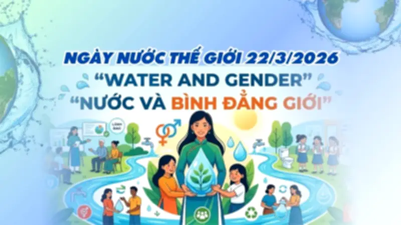 Hướng ứng Ngày Nước Thế giới 2026: Nước và Bình đẳng giới