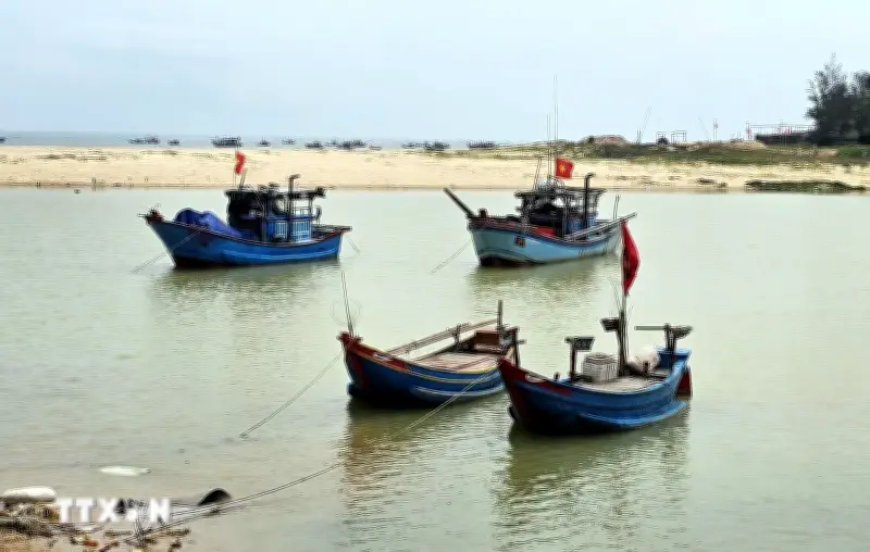 Hàng trăm tàu thuyền mắc cạn tại cửa sông Đình, giao thông đường thủy tê liệt