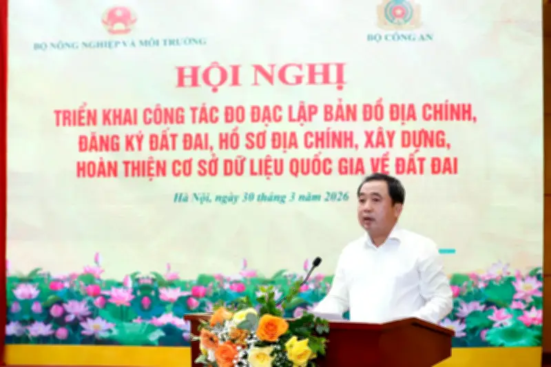 Hoàn thành cơ sở dữ liệu đất đai quốc gia năm 2026: Nhiệm vụ không thể lùi