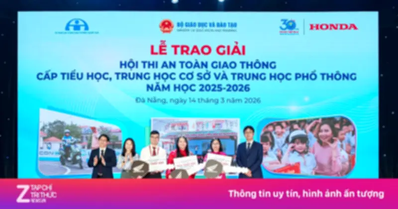 Honda Việt Nam phối hợp Bộ GD&ĐT trao giải Hội thi An toàn giao thông toàn quốc