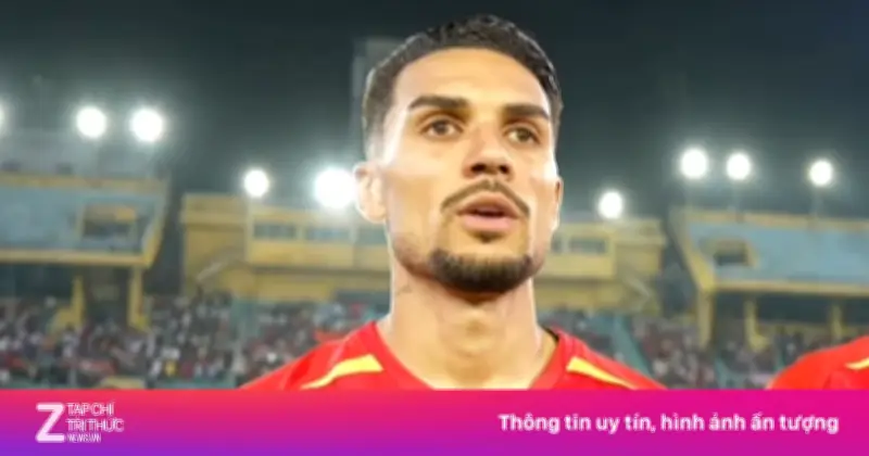 Hoàng Hên gây ấn tượng với màn hát Quốc ca thuần thục trong trận ra mắt tuyển Việt Nam