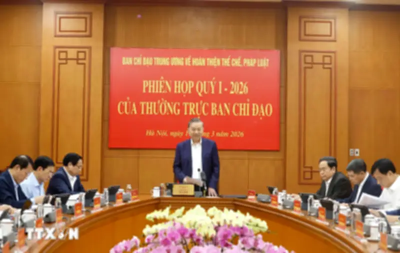 Họp quý I của Thường trực Ban Chỉ đạo TW về hoàn thiện thể chế pháp luật