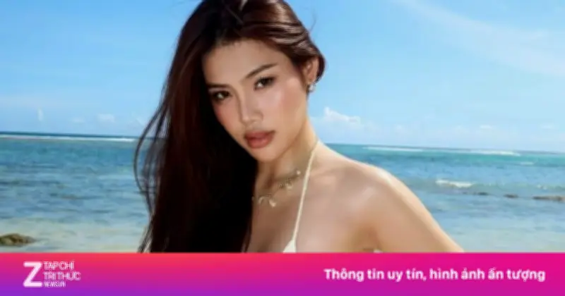 Á hậu Cẩm Ly gây sốt với mốt bikini siêu nhỏ trên bãi biển Bali