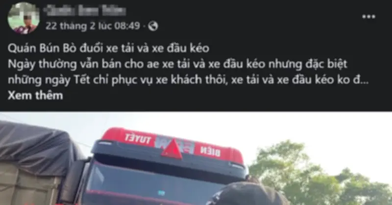 Hue: Vụ Quán Bún Bò Bị Tố Đuổi Tài Xế Xe Tải Gây Xôn Xao Dư Luận