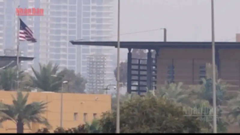 Đại sứ quán Mỹ tại Iraq tiếp tục hứng chịu các cuộc không kích