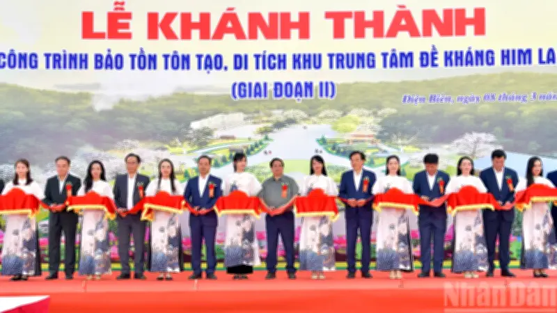 Điện Biên khánh thành giai đoạn II dự án bảo tồn Khu di tích Trung tâm đề kháng Him Lam