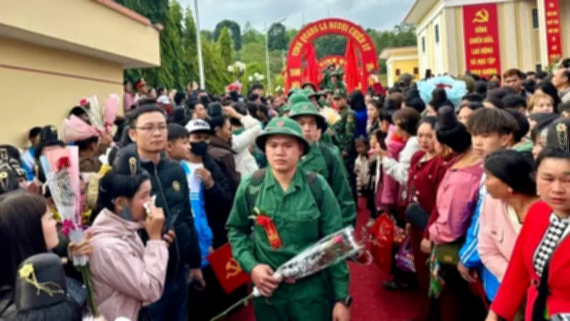 Điện Biên tiễn tân binh nhập ngũ với sự tham dự của lãnh đạo cấp cao