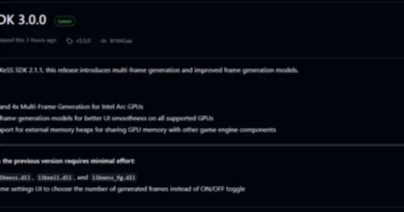 Intel Phát Hành Bộ Công Cụ XeSS 3 SDK, Công Nghệ Nâng Cấp Hình Ảnh Vẫn Độc Quyền Windows