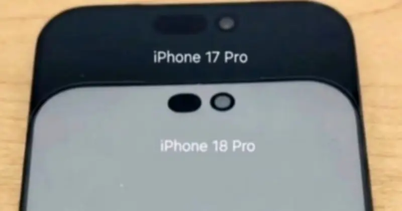 iPhone 18 Pro: Dynamic Island thu nhỏ 35%, camera Face ID ẩn dưới màn hình