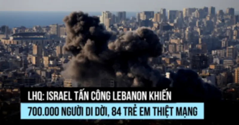 Israel Oanh Tạc Lebanon: Hơn 667.000 Người Di Tản, 84 Trẻ Em Thiệt Mạng