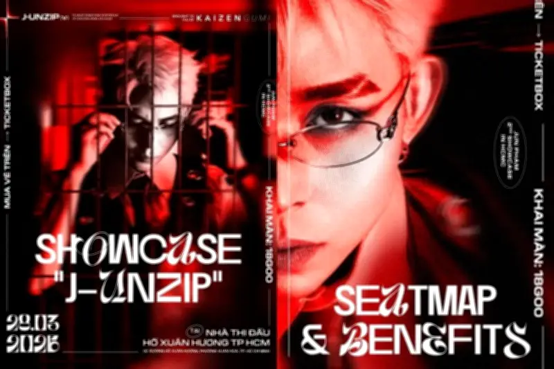 Jun Phạm công bố showcase J-UNZIP tại TP.HCM với giá vé hợp lý và hoạt động từ thiện ý nghĩa