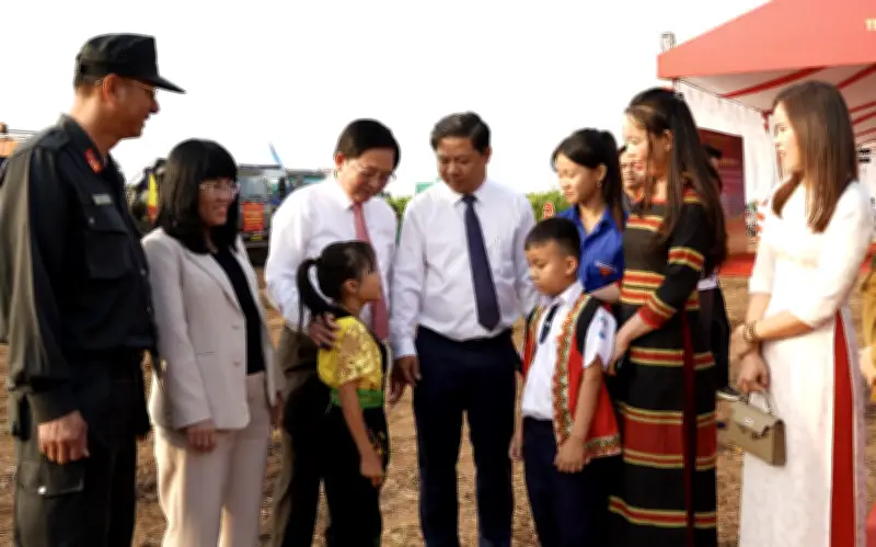 Đắk Lắk khởi công trường nội trú liên cấp thứ 5 tại xã biên giới Ea Bung