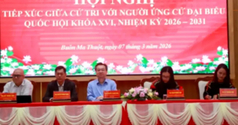 Đắk Lắk tổ chức hội nghị tiếp xúc cử tri trước thềm bầu cử Quốc hội khóa XVI