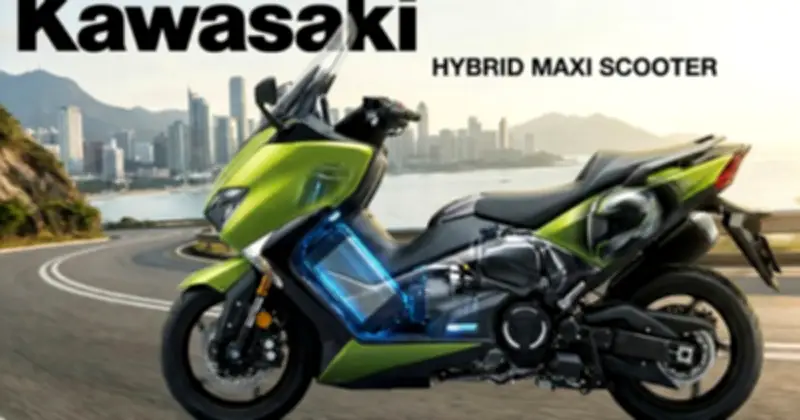 Kawasaki lộ bằng sáng chế xe tay ga Hybrid: Đột phá pin và không gian chứa đồ