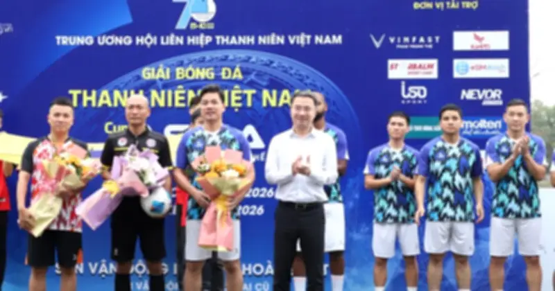 Khai mạc Giải bóng đá thanh niên Việt Nam - Cúp Asina 2026 với sự tham gia của 512 đội