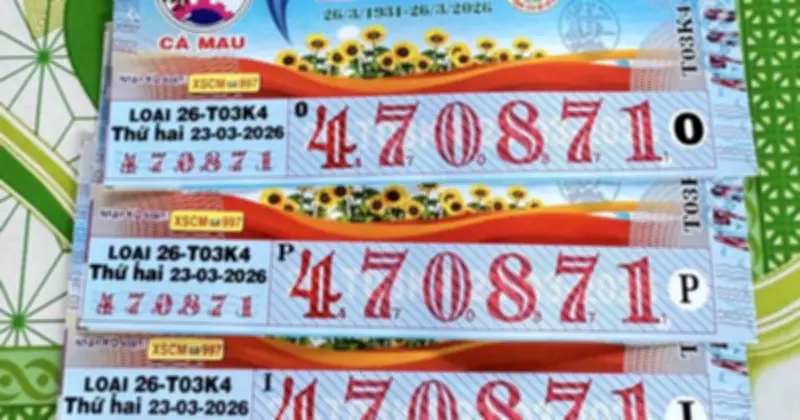 Khách hàng Vĩnh Long trúng độc đắc 5 tờ vé số, đổi thưởng 2 lần tại đại lý