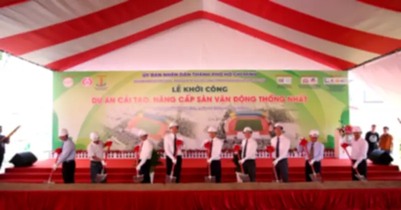 Khởi công cải tạo sân vận động Thống Nhất với tổng đầu tư gần 320 tỷ đồng