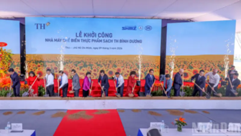 Khởi công nhà máy thực phẩm sạch TH Bình Dương với vốn đầu tư 6.000 tỷ đồng