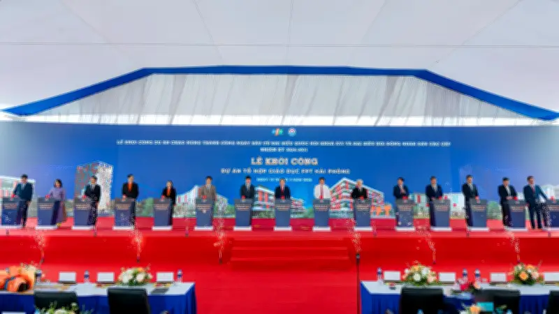 Khởi công Tổ hợp Giáo dục FPT Hải Phòng: Hướng tới đào tạo nguồn nhân lực chất lượng cao