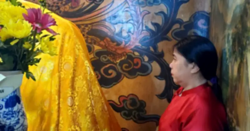 Khối đá linh thiêng ở điện Mẹ Nằm Huế: Huyền tích và niềm tin trăm năm