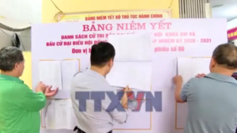 Không khí bầu cử sôi động tại phường Hà Giang 1, Tuyên Quang