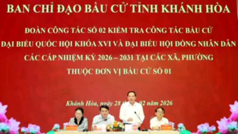 Khánh Hòa kiểm tra công tác chuẩn bị bầu cử tại đơn vị bầu cử số 1