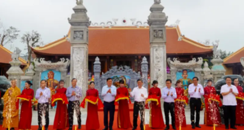 Khánh thành dự án tu bổ, tôn tạo di tích mộ và đền thờ Lê Đức Tuy